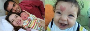 Малыш который родился с родимым пятном на лбу в виде сердца. Как он выглядит сейчас